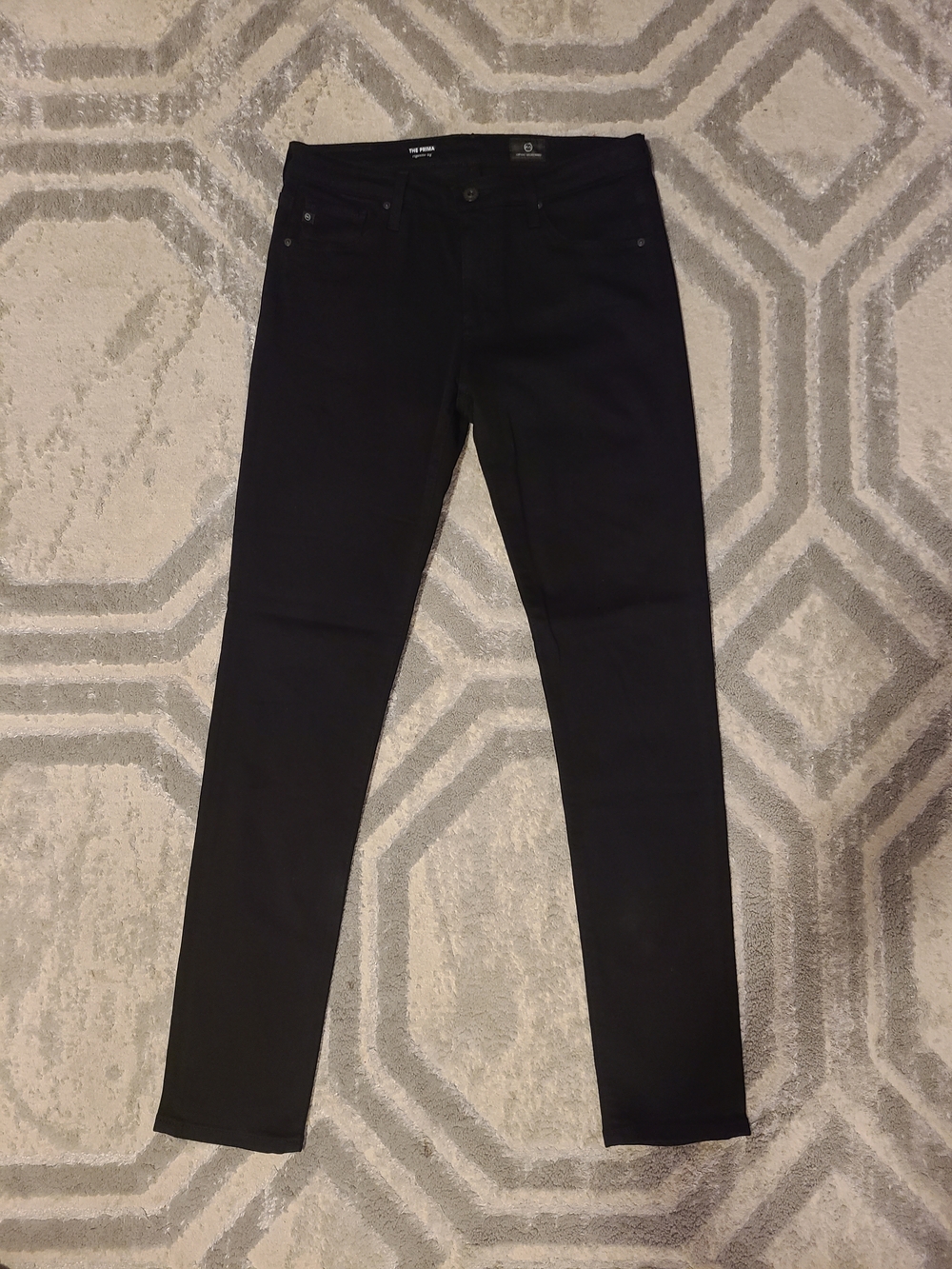 Ag Adriano Goldschmied The Prima Cigarette Leg Jeans - Black 27R